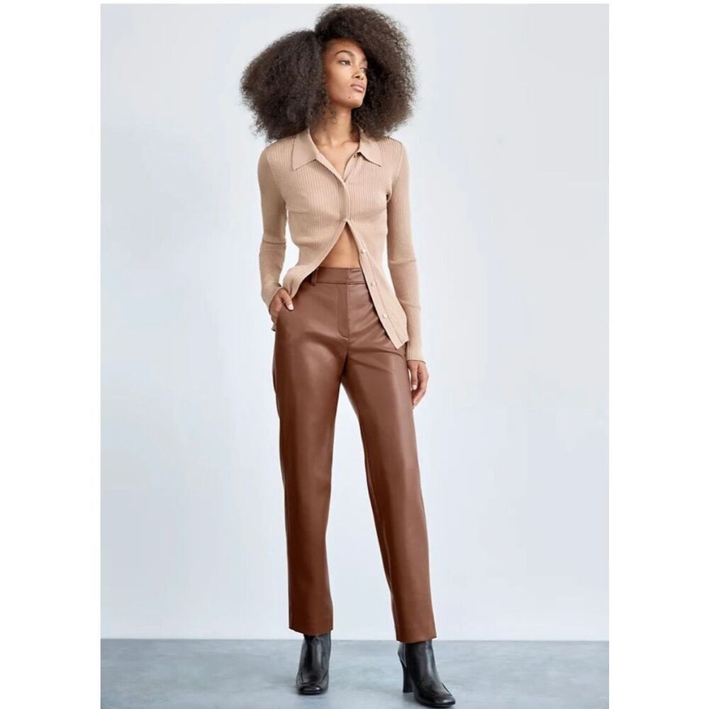 ✨Aritzia Babaton Command Patina Brown Sz 16 Pants✨